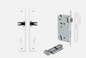 Iver Como Door Lever 11758 Chamfered Backplate Polished Chrome - Passage ,Privacy & Entrance