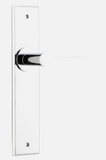 Iver Como Door Lever 11758 Chamfered Backplate Polished Chrome - Passage ,Privacy & Entrance