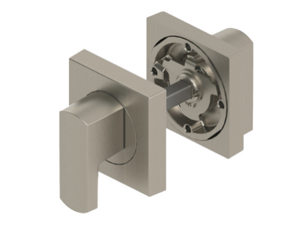 YALE ASSURE KEYED SMART-READY LOCK WITH APEX SQUARE LEVER SATIN NICKEL & MATT BLACK
