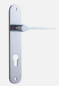 Iver Como Door Lever 11770 Oval Backplate Polished Chrome - Passage ,Privacy & Entrance