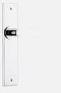 Iver Bronte Door Lever 11784 Chamfered Backplate Polished Chrome - Passage ,Privacy & Entrance
