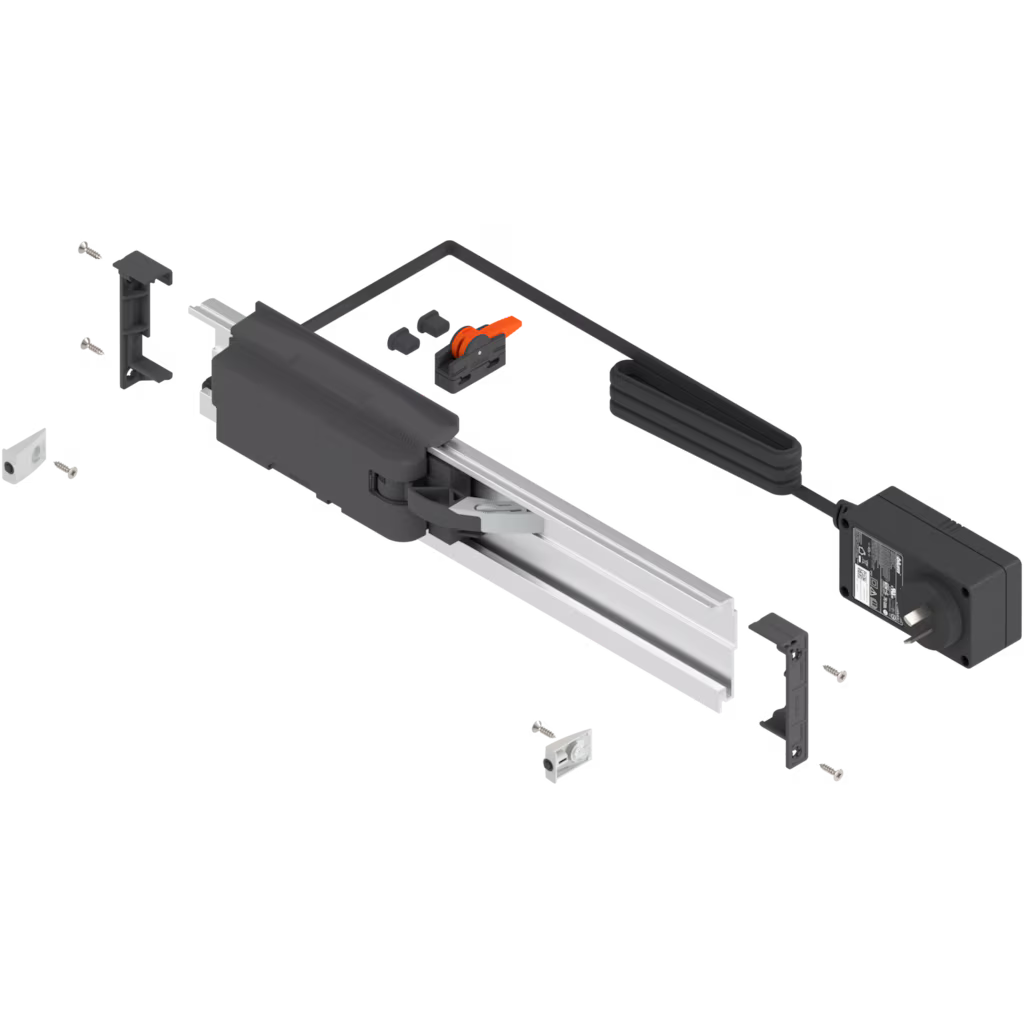 Blum SERVO-DRIVE uno top mount waste bin solution  450mm  & 600mm module for cabinet width: 600 mm