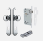 Iver Paddington Door Knob 11826 Shouldered Backplate Polished Chrome - Passage ,Privacy & Entrance