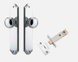 Iver Paddington Door Knob 11826 Shouldered Backplate Polished Chrome - Passage ,Privacy & Entrance