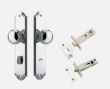 Iver Paddington Door Knob 11826 Shouldered Backplate Polished Chrome - Passage ,Privacy & Entrance