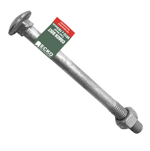 Ecko Coach Bolt & Nut HD Galvanized M12-120,130,140,150mm Pack of 25