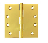 Lohala Hinge Brass 100mm x 100mm x 3.0mm Fixed Pin Available in 5 Colours : Brushed Nickel ,Bronze ,Polished & Lacquered ,Polished  Unlacquered & Satin Chrome