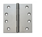 Lohala Hinge Brass 100mm x 100mm x 3.0mm Fixed Pin Available in 5 Colours : Brushed Nickel ,Bronze ,Polished & Lacquered ,Polished  Unlacquered & Satin Chrome