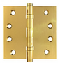Lohala Hinge Brass 100mm x 100mm x 3.0mm Fixed Pin Available in 5 Colours : Brushed Nickel ,Bronze ,Polished & Lacquered ,Polished  Unlacquered & Satin Chrome