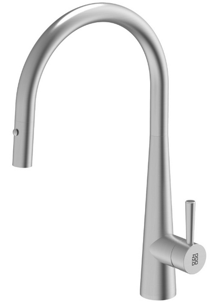 BURNS & FERALL CIGNUS 14 TAP ZOMODO GOOSE NECK  PULL-OUT TAP 421MM PVD SS DUAL FUNCTION AVAILABLE IN 4 COLOURS : BLACK PEARL ,BRUSHED STAINLESS STEEL ,EUREKA GOLD & RIO BRONZE
