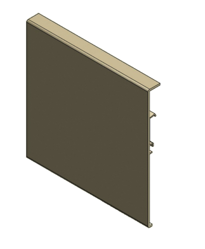 HENDERSON PACER FACE FIX FASCIA ANODISED 2M ANODISED ALUMINIUM