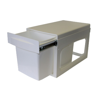 Sige Italian Kimberley 30Litre Twin Pullout Bin Waste Separation System Cabinet Width 400mm,Plastic Frame