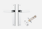 Iver Osaka Door Lever 11860 Rectangular Backplate Polished Chrome - Passage ,Privacy & Entrance