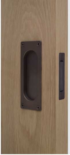 Cavity Slider For Doors Cavilock CL100 Louey Handle Recess Pull Blank -Oil Rubbed Bronze ,Polished Brass & Satin chrome plated