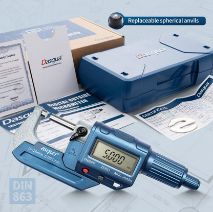 Trucut Heavy Duty Dasqua Digital Outside Micrometer 0-25mm & 25-50mm