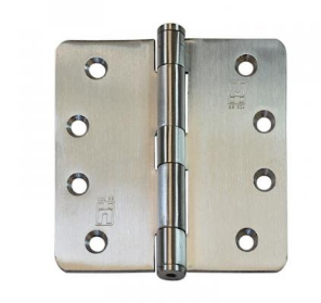 Lohala Hinge Stainless Steel 304 ,100mm x 100mm x 2.5mm ,100mm x 75mm x 2.5mm & 89mm x 60mm x 2.0mm Loose Pin 1/4" Radius Button Tipped