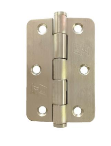Lohala Hinge Stainless Steel 304 ,100mm x 100mm x 2.5mm ,100mm x 75mm x 2.5mm & 89mm x 60mm x 2.0mm Loose Pin 1/4" Radius Button Tipped