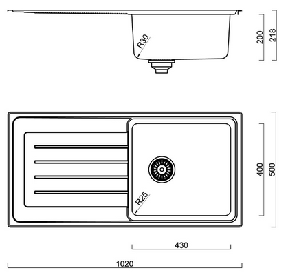 BURNS & FERALL DELTA SINGLE BOWL WITH  DRAINER & DOUBLE BOWL 1/2 WITH DRAINER STAINLESS STEEL