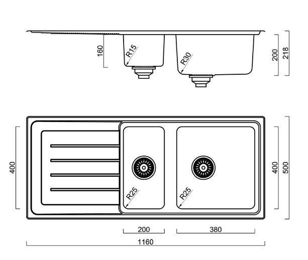 BURNS & FERALL DELTA SINGLE BOWL WITH  DRAINER & DOUBLE BOWL 1/2 WITH DRAINER STAINLESS STEEL