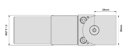 D&D Technologies DD TECH SURECLOSE CENTRE & FLUSH ALUMINIUM FSA-METRIC MNT SAFETY HINGE CLOSER W/FINAL