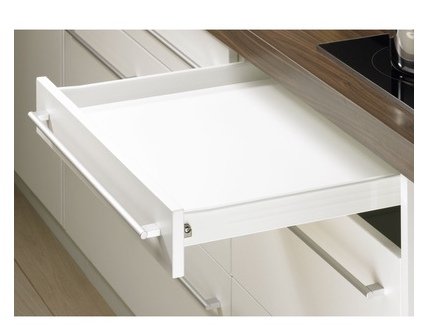Hettich Germany  MultiTech Drawer set, System, White With 2 Front Connectors Height 54mm / Nominal Length 400mm , 450mm & 500mm
