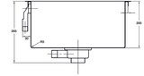 Blanco Germany Squareline Sink, 1  3/4 Bowl  ( Length 780mm x Width 450mm ) Matt finish