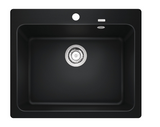 Blanco Germany Naya 6 Sink ( Width 545mm x Depth 200mm x height 200mm ) Blanco Silgranit Range- Available in 5 Colours :  Anthracite ,Black ,White ,Rock Grey ,Alu-Metallic