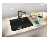Blanco Germany Naya 6 Sink ( Width 545mm x Depth 200mm x height 200mm ) Blanco Silgranit Range- Available in 5 Colours :  Anthracite ,Black ,White ,Rock Grey ,Alu-Metallic