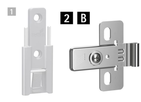 Hettich Germany WingLine L Bifold,  Hinges - Centre Hinge, 2 part and Heavy