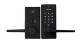 YALE LIBI KEYED DIGITAL LEVER MATT BLACK & SATIN NICKEL