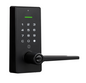 YALE LIBI KEYED DIGITAL LEVER MATT BLACK & SATIN NICKEL