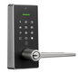 YALE LIBI KEYED DIGITAL LEVER MATT BLACK & SATIN NICKEL