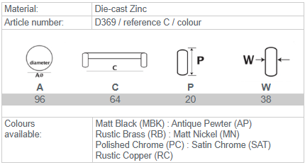 Kethy Traditional Shell 64mm C to C 96mm O/A Distressed Available in 3 Colours : Antique Pewter ,Black Paint Matt#5 ,Matt Nickel