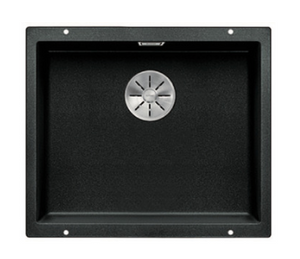 Blanco Germany Subline 500 -U Single Bowl Sink, ( Width 500 x Depth 190mm )  Blanco Silgranit Range- Available in 5 Colours :  Anthracite ,Black ,Rock Grey ,White ,Alu-Metallic