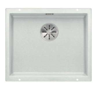Blanco Germany Subline 500 -U Single Bowl Sink, ( Width 500 x Depth 190mm )  Blanco Silgranit Range- Available in 5 Colours :  Anthracite ,Black ,Rock Grey ,White ,Alu-Metallic