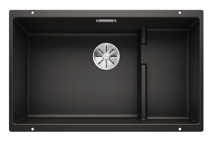 Blanco Germany Subline 700 - U Level Sink Single Bowl ( Width 700mm x Depth 200mm ) ,Second bowl ( depth : 140mm )   Blanco Silgranit Range- Available in 5 Colours :  Anthracite ,Black ,Rock Grey ,White ,Alu-Metallic