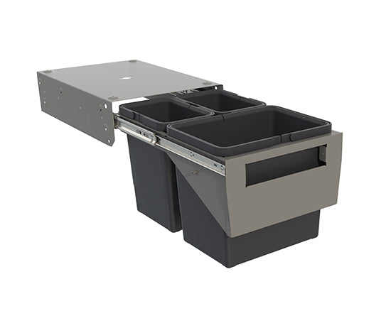 Tanova Simplex  Pull Out Kitchen Bin 350mm Cabinet Soft Close And Push to Open
