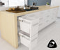 Tanova Simplex Soft Close and Push to Open  Pull Out Kitchen Bin 300mm Cabinet