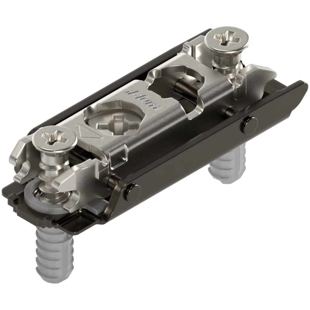 Blum  CLIP Mounting Plate Horizontal with Expando Split Dowels and For Screwing on with Chipboard Screws