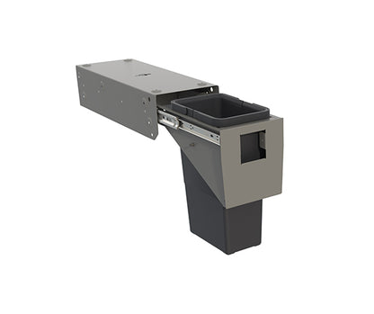 Tanova Simplex Soft Close Pull Out Kitchen Bin 200mm Cabinet - 1x8L Bin - 350mmH x 310mmD -Charcoal