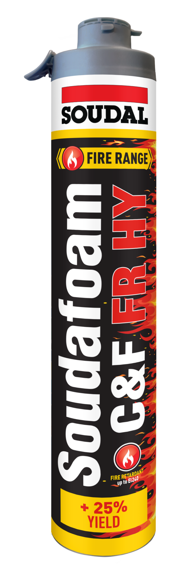 SOUDAL SOUDAFOAM CLICK & FIX FR HY 750ML LIGHT RED-  PRICED PER UNIT - MINIMUM ORDER QUANTITY 6 UNITS