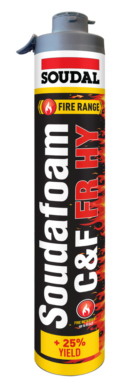 SOUDAL SOUDAFOAM CLICK & FIX FR HY 750ML LIGHT RED-  PRICED PER UNIT - MINIMUM ORDER QUANTITY 6 UNITS