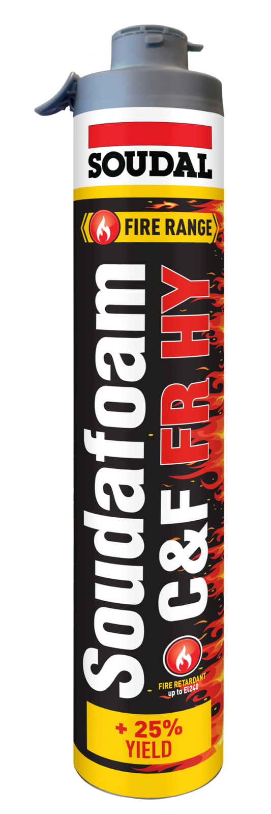 SOUDAL SOUDAFOAM CLICK & FIX FR HY 750ML LIGHT RED-  PRICED PER UNIT - MINIMUM ORDER QUANTITY 6 UNITS