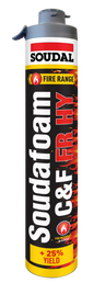 SOUDAL SOUDAFOAM CLICK & FIX FR HY 750ML LIGHT RED-  PRICED PER UNIT - MINIMUM ORDER QUANTITY 6 UNITS