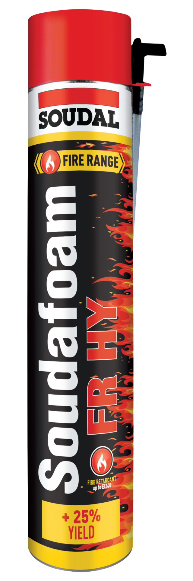 SOUDAL SOUDAFOAM FR HY 750ML AEROSOL LIGHT RED -  PRICED PER UNIT - MINIMUM ORDER QUANTITY 6 UNITS