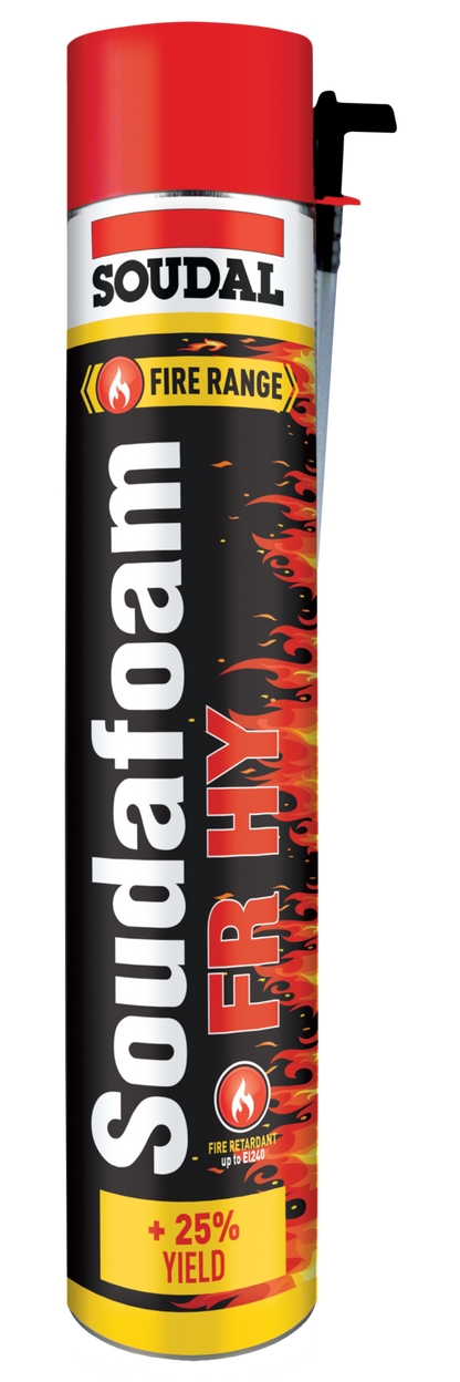 SOUDAL SOUDAFOAM FR HY 750ML AEROSOL LIGHT RED -  PRICED PER UNIT - MINIMUM ORDER QUANTITY 6 UNITS