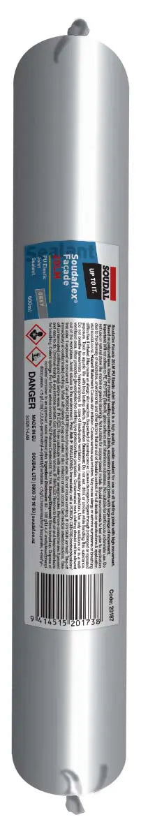 SOUDAL SOUDAFLEX FACADE 20LM PU ELASTIC JOINT SEALANT 600ML  -  PRICED PER UNIT - MINIMUM ORDER QUANTITY 12 UNITS