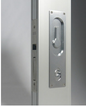 Cavity Slider For Doors Cavilock CL100 Louise Handle Recess Pull Euro -Polished Brass & Satin chrome plated