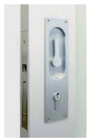 Cavity Slider For Doors Cavilock CL100 Louise Handle Only Recess Pull Lever Emergency ,Euro & Snib -Satin Chrome Plated
