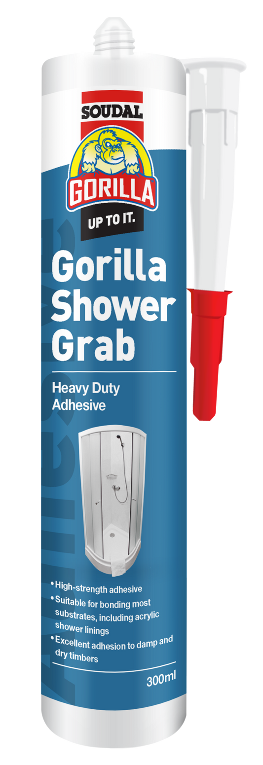 SOUDAL GORILLA SHOWER GRAB HEAVY DUTY ADHESIVE 300ML -  PRICED PER UNIT - MINIMUM ORDER QUANTITY 12+ UNITS